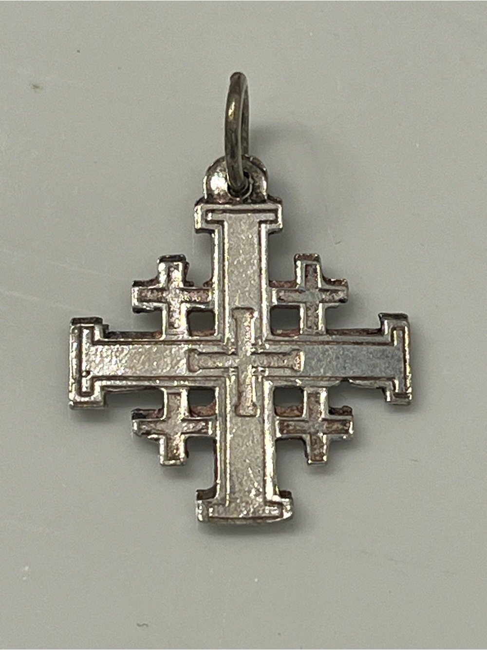 Sterling Silver Jerusalem Cross Pendant